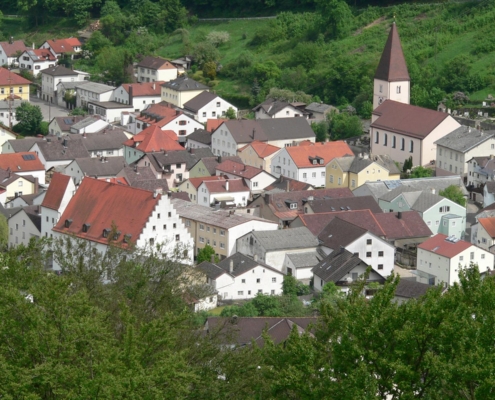 Blick auf Mörnsheim im Gailachtal